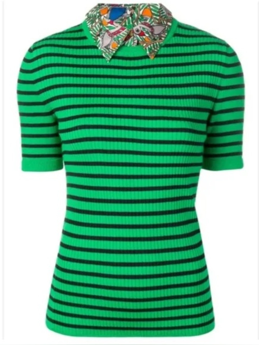 Tory Burch Collard Convertible Sweater In Kelly Green Size Small